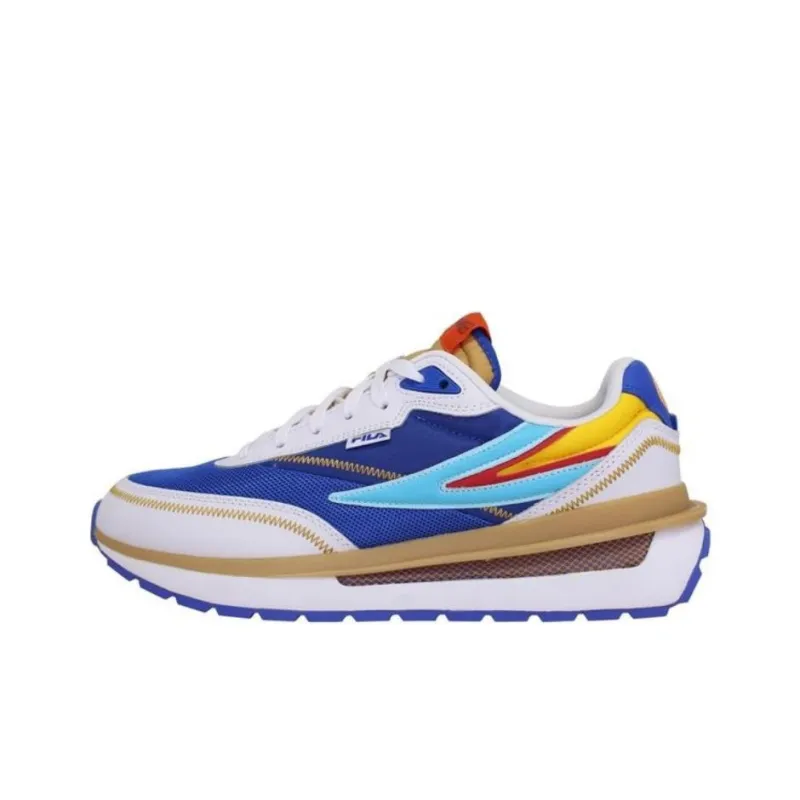 DBS Vegeta x FILA Renno Anti Slip Wear Resistant Low Top Running Shoes Men's Blue White-0