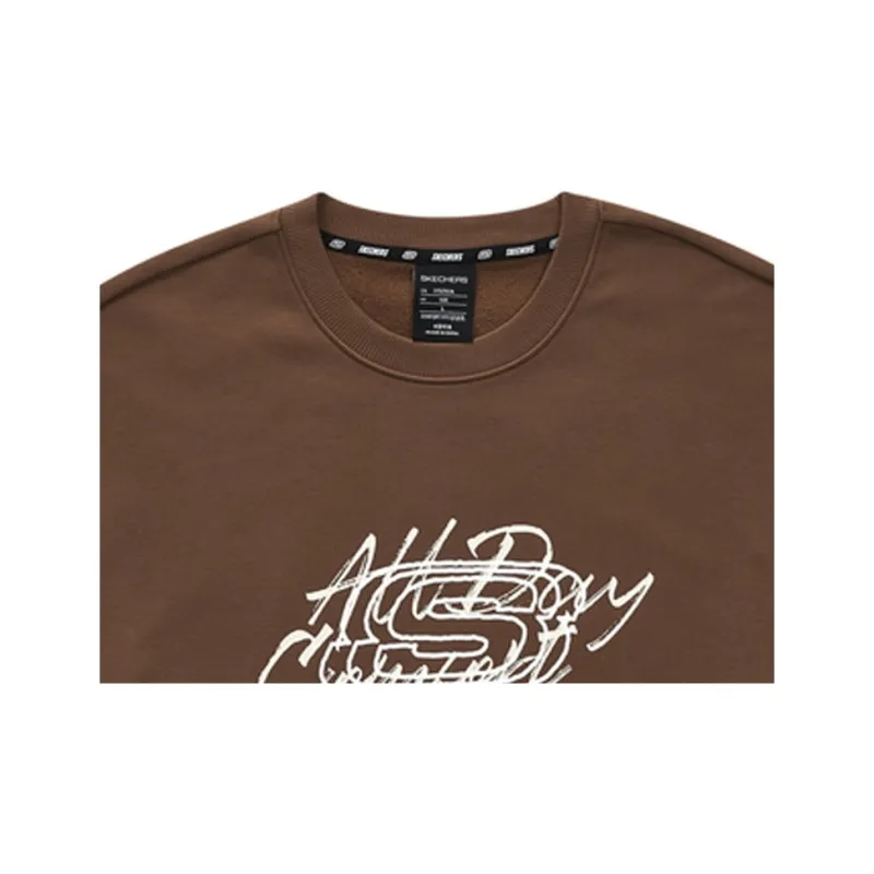 Skechers Hooded Sweatshirt Sweatshirts Unisex Chicory Coffee Brown-3