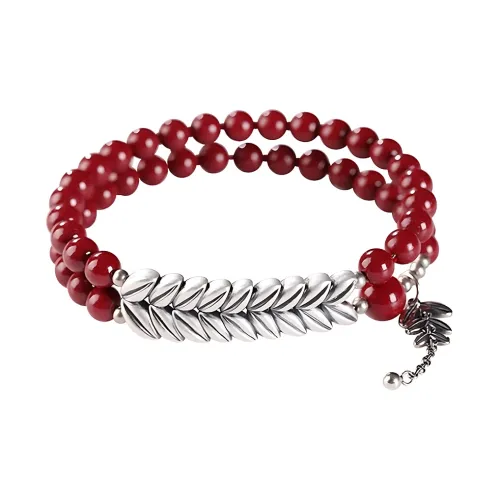 AGOVSKI Reconstructed Cinnabar Jade Bracelets Women's