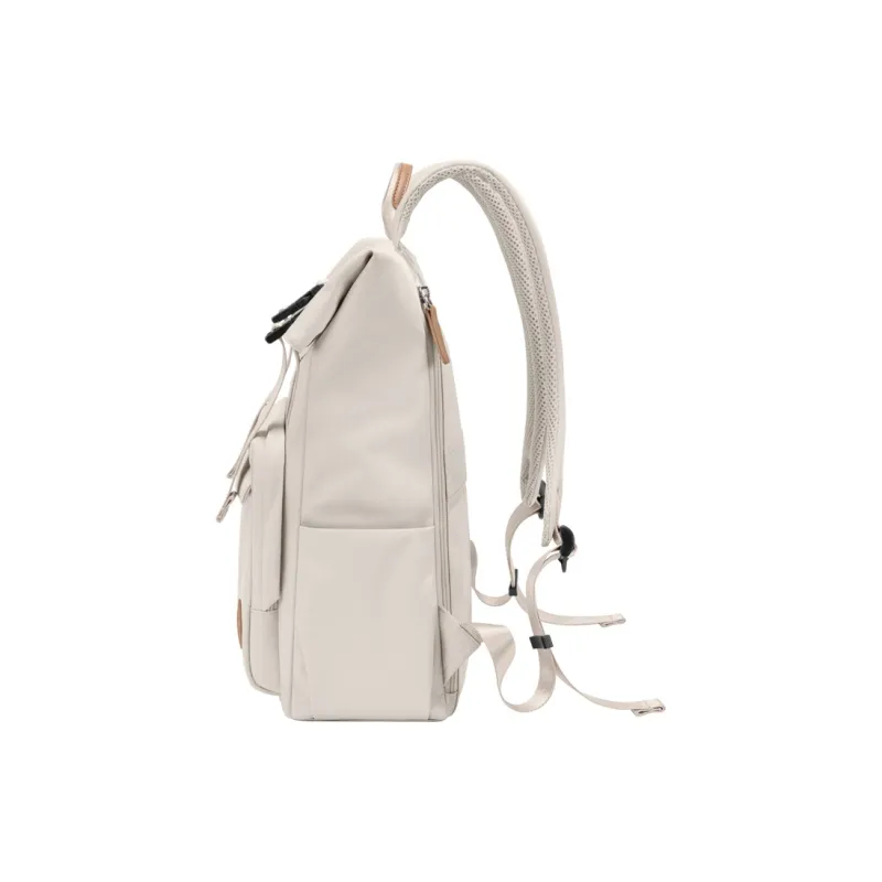 POLO Fabric Backpack Unisex Beige/Black-2