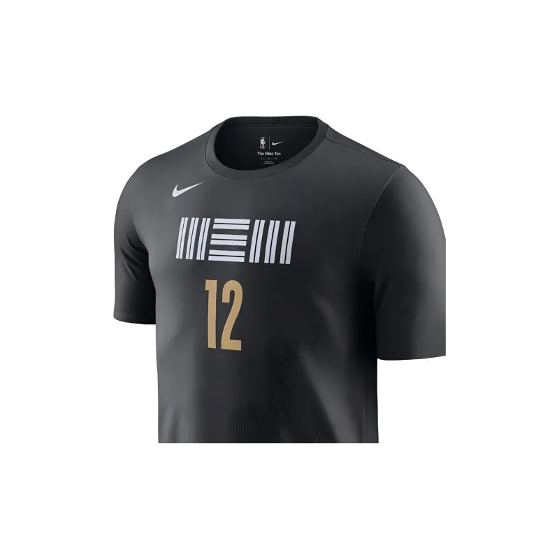 Nike Ja Morant Memphis Grizzlies City Edition T Shirt City Edition, Memphis Grizzlies, Ja Morant Size 12 Men's Black-3