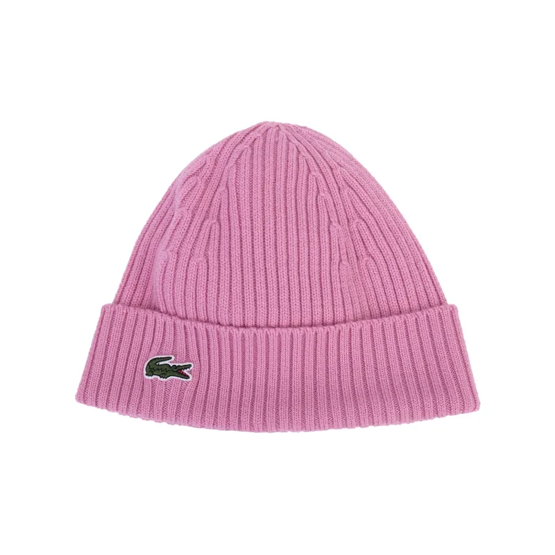 LACOSTE Wool Beanies Unisex Pink-0