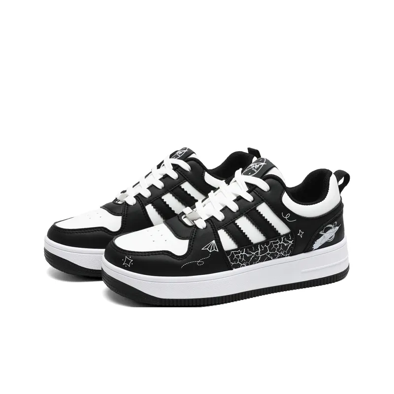Pepe The Frog Skateboard Shoes Unisex Low Top Classic Black White/Pink/Raw White-10