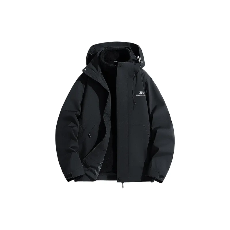 ROBINHOOD Water Resistant Windproof Breathable Warm Water Repellent Windbreaker Jacket Unisex-0
