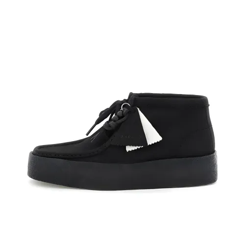 Clarks Wallabee Cup Boots 'Black Nubuck' Women's