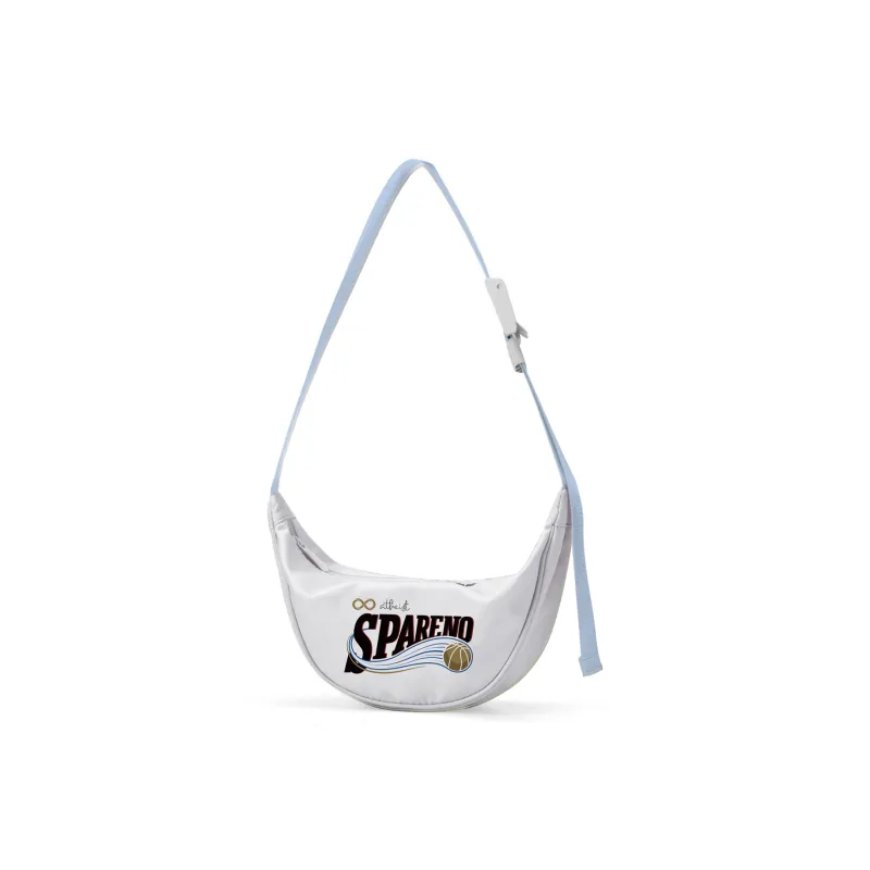 Spare No Pains. Polyester Shoulder Bag, Crossbody Bag, Fanny Pack, Sling Bag Unisex White/Yellow-0