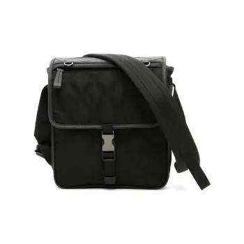 PRADA Nylon Messenger Bag Shoulder Bag Crossbody Bag Men's Black