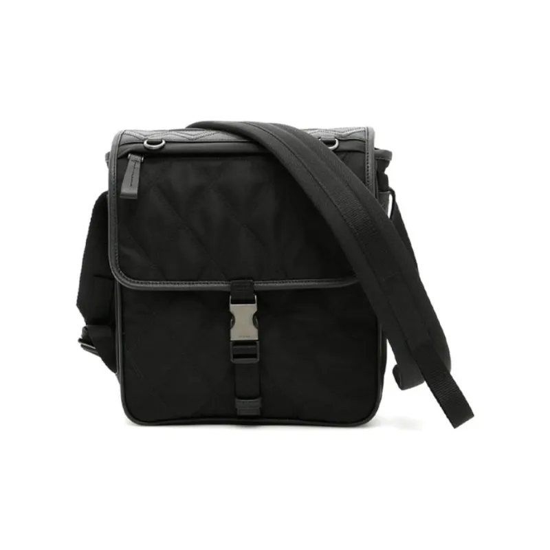 PRADA Nylon Messenger Bag Shoulder Bag Crossbody Bag Men's Black-0