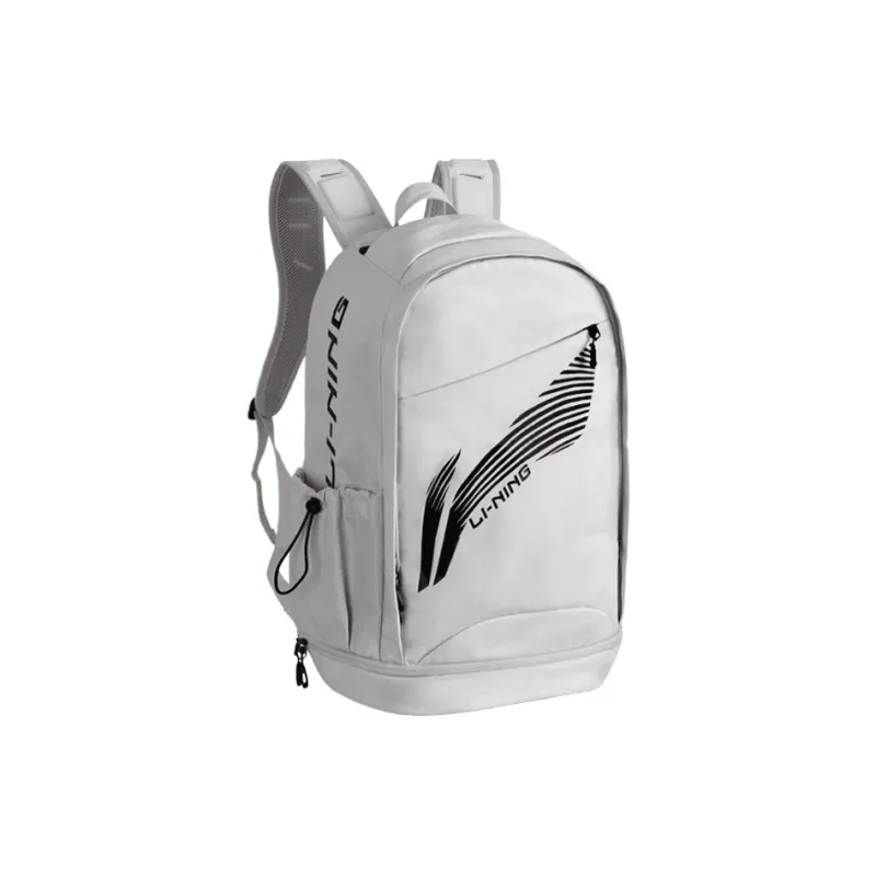 LiNing Polyester Backpack Regular Unisex White & Black-0