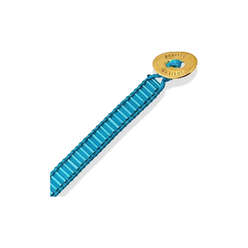 ANARTXY Crystal Stone Wristbands Women's Blue-1
