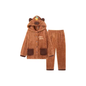 Sleeping Beauty Pajama Set Women's Brown