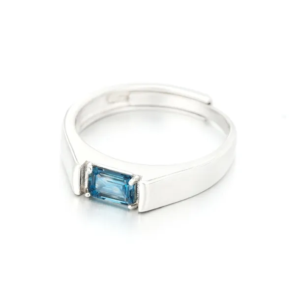 AIDAQIAN S925 Silver Ring Open And Adjustable Men's-7