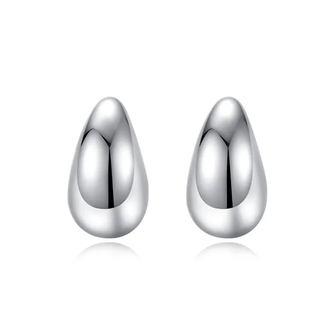 SHENGYALUO 999 Fine Silver Stud Earrings Women's-0