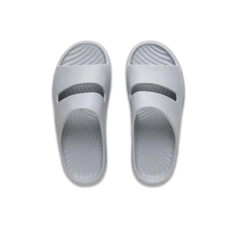 LiNing Soft Clap Slip Resistant Abrasion Resistant Slide Slippers Unisex Ultimate Gray-3