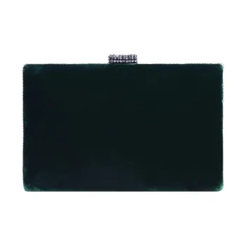 Gemy Maalouf Velvet Clutch Women's Dark Green