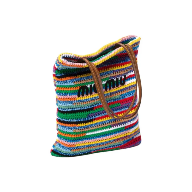 MIU MIU Polyester Tote Bag Shopping Bag Handbag Women's Multicolor-1