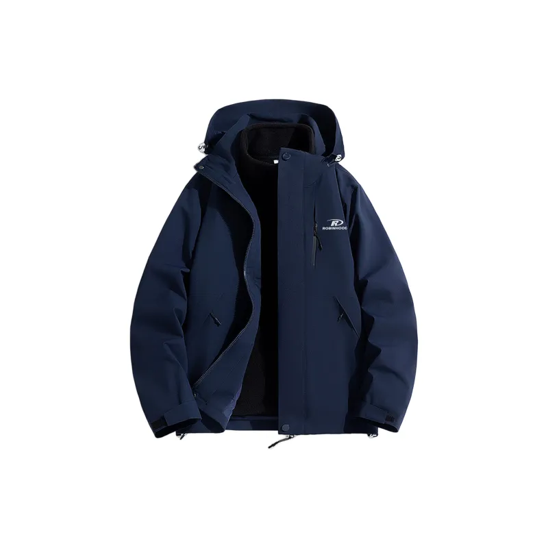 ROBINHOOD Water Resistant Windproof Breathable Warm Water Repellent Windbreaker Jacket Unisex-14