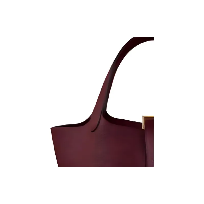 HERMES Picotin Maurice Bullock Leather Basket Bag Handbag Bucket Bag Women's 57 Bordeaux Red-3