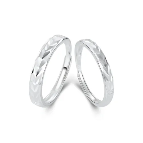 GLOIRE S999 Fine Silver Rings Unisex Gentle Elegant Niche Design Advanced Touch Romantic Date Versatile Commute Style