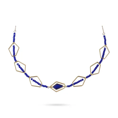 ANARTXY Crystal Necklaces Women's Blue