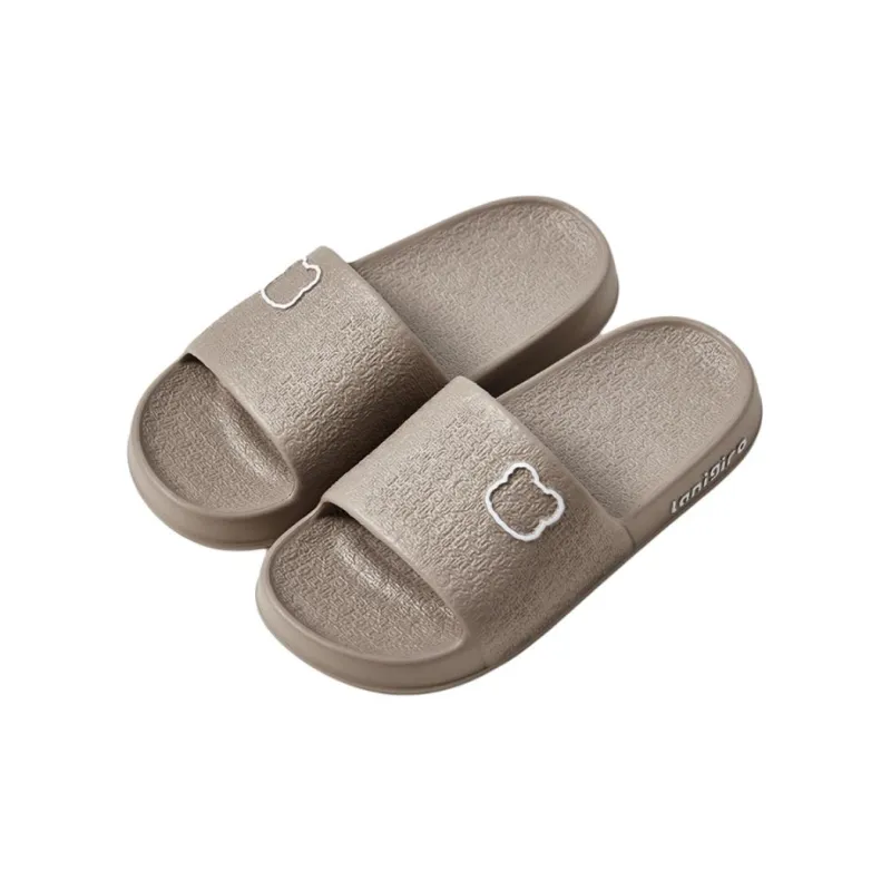 UTUNE Summer Indoor Bathroom Bathing Slip Resistant Quiet Couple's Home Slippers-15