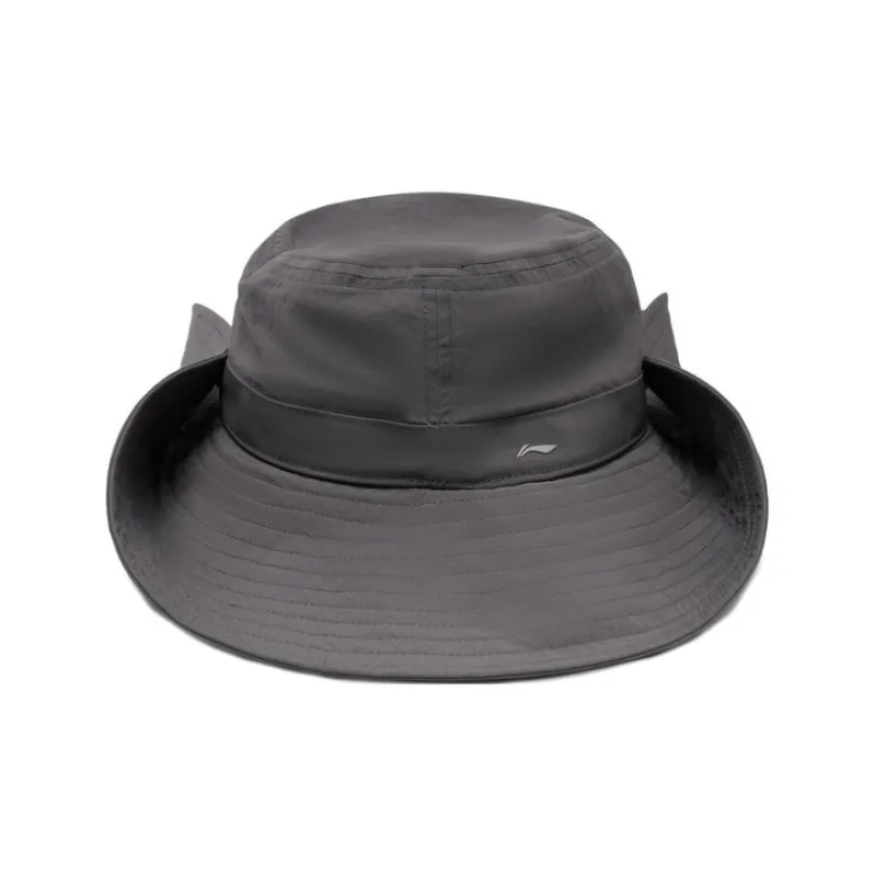 LiNing Polyester Bucket Hats Unisex Brick Gray-1