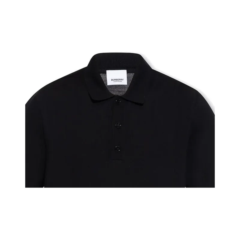 Burberry Equestrian Knight motif Polo Shirt-4