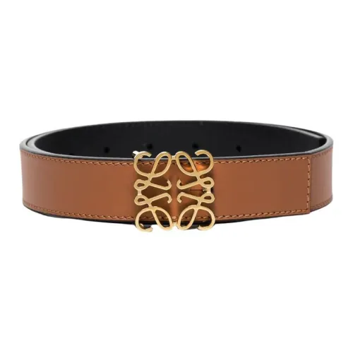 LOEWE Leather Leather Belts Women's Brown 2.8CM