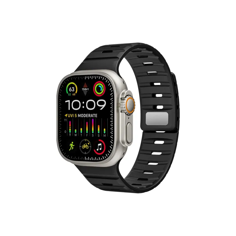 SOOPSORI Watch Band Apple Compatibility Silicone Material-6
