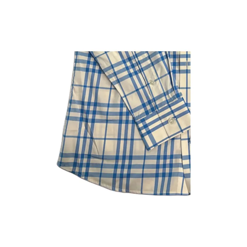 Burberry Shirts Men Blue-4