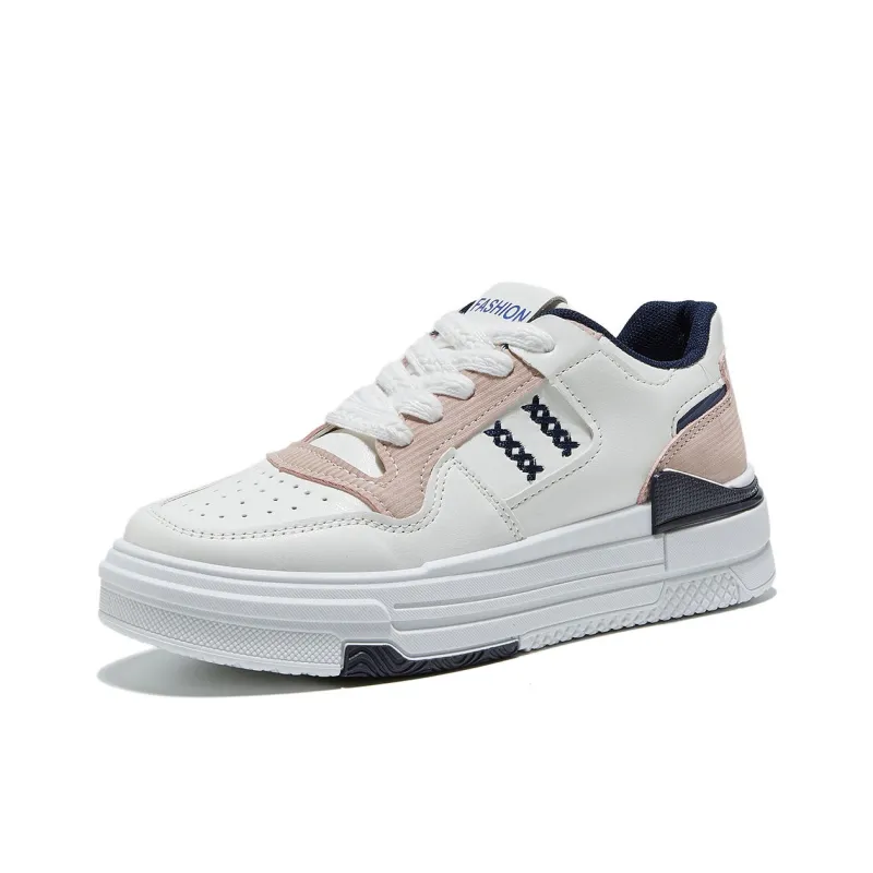 Little Red Man Non slip Lightweight Low Top Skateboard Shoes Women's-0