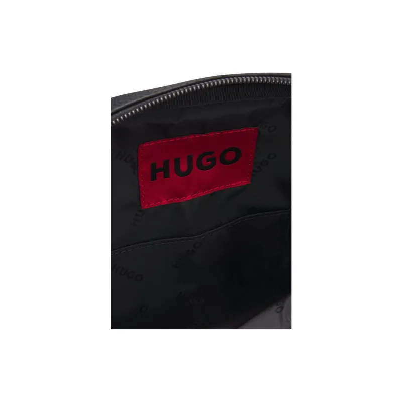 HUGO BOSS PU Shoulder Bag Men's Black-3