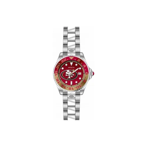 INVICTA Wrist Watch Automatic Mechanical Movement Stainless Steel Strap 47mm Red Watch Dial Men's Watches