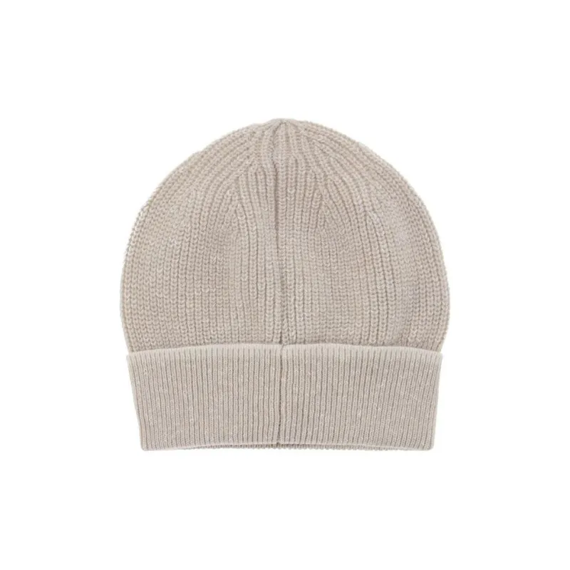 PESERICO Wool Beanies Men's Beige-1