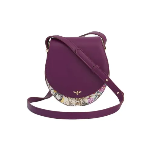 Fable London Natural History Museum Collaboration PU Shoulder Bag Medium Size Women's Burgundy