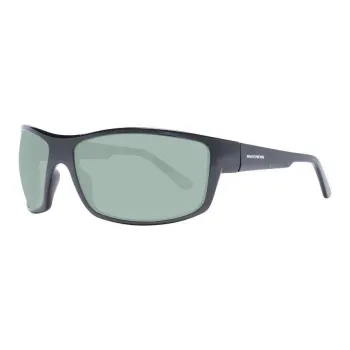 Skechers Plastic Square Sunglasses Men's Black