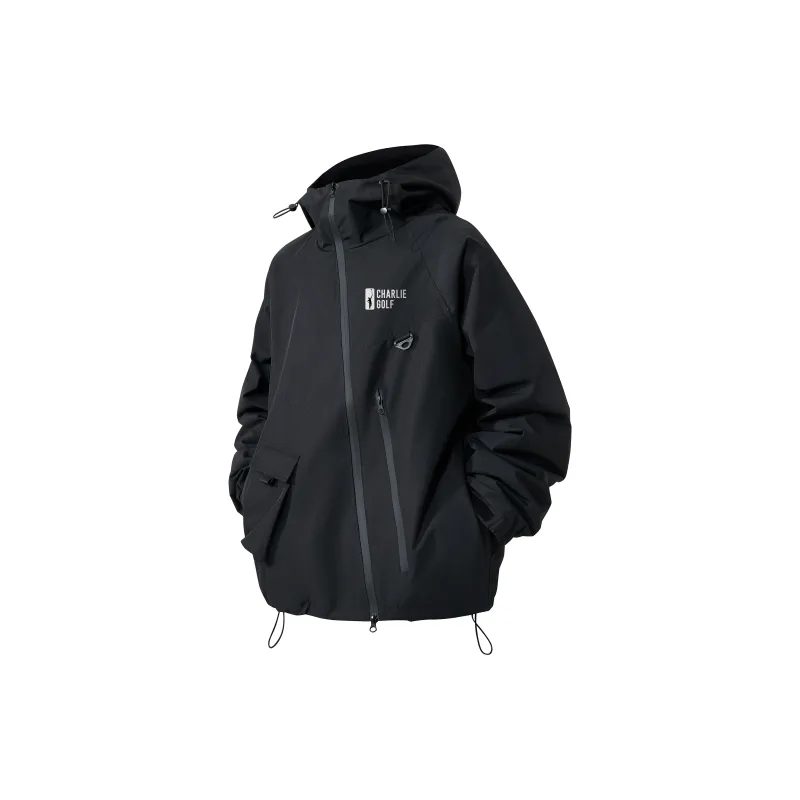 CHARLIE GOLF Water Resistant Windproof Wear Resistant Windbreaker Jacket Unisex-0