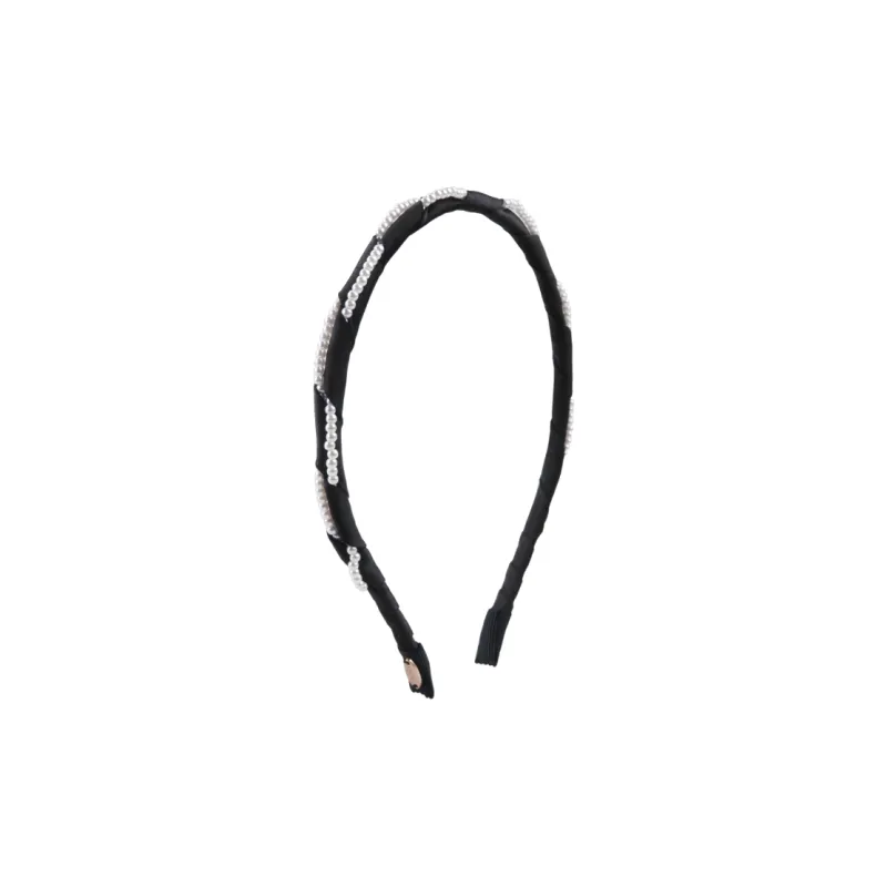 BABYBEI Headpiece Elegance Elegant Minimalist Style Gentle Black Beige Hair Accessories Women's-1