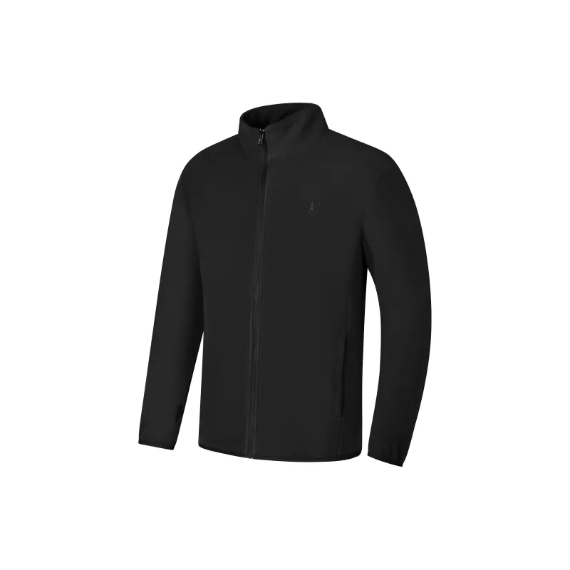 QIAODAN Mountain God Series Waterproof And Windproof To Keep Warm Windbreaker Jacket Men's Black-1