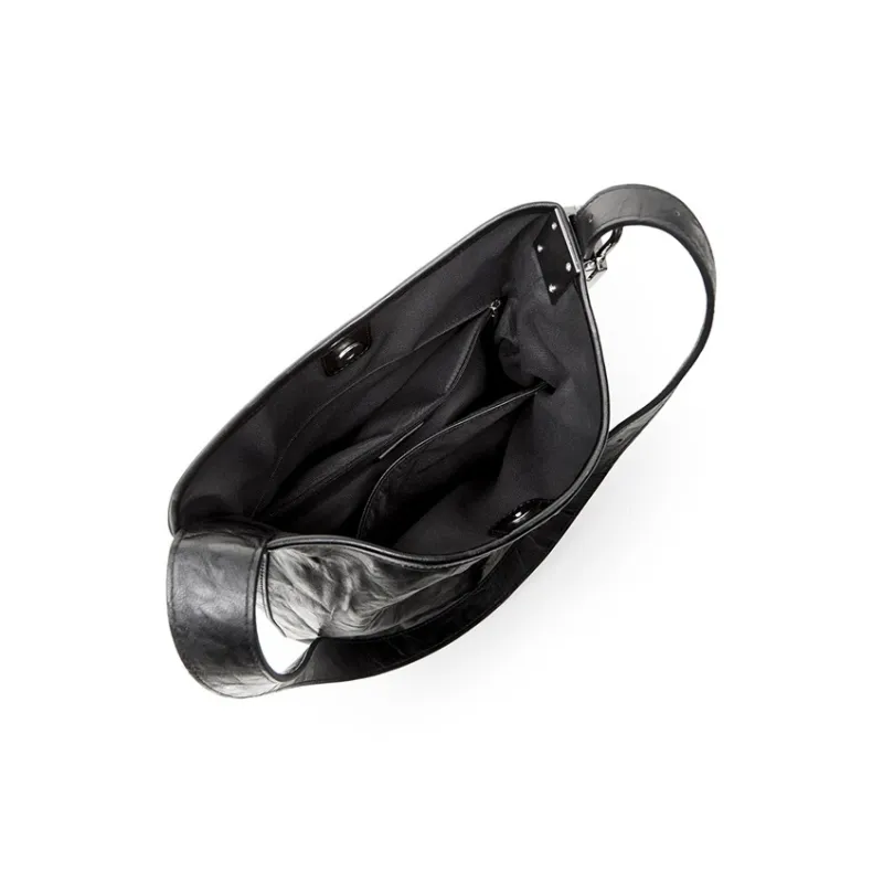Teenmix Synthetic Leather Shoulder Bag, Crossbody Bag, Hobo Bag, Tote Bag Tubas Women's Agarwood/Ebony/Black-20