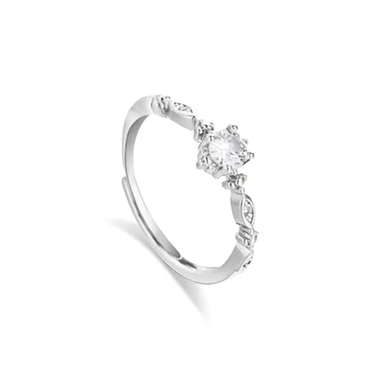 LUCA S999 Silver Rings Unisex Silver white Gift Box-8