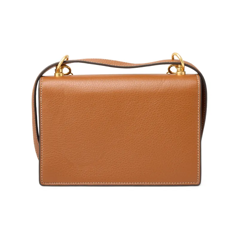 TORY BURCH Miller Cow Leather Crossbody Bag, Shoulder Bag Trumpets Women's Brown-2