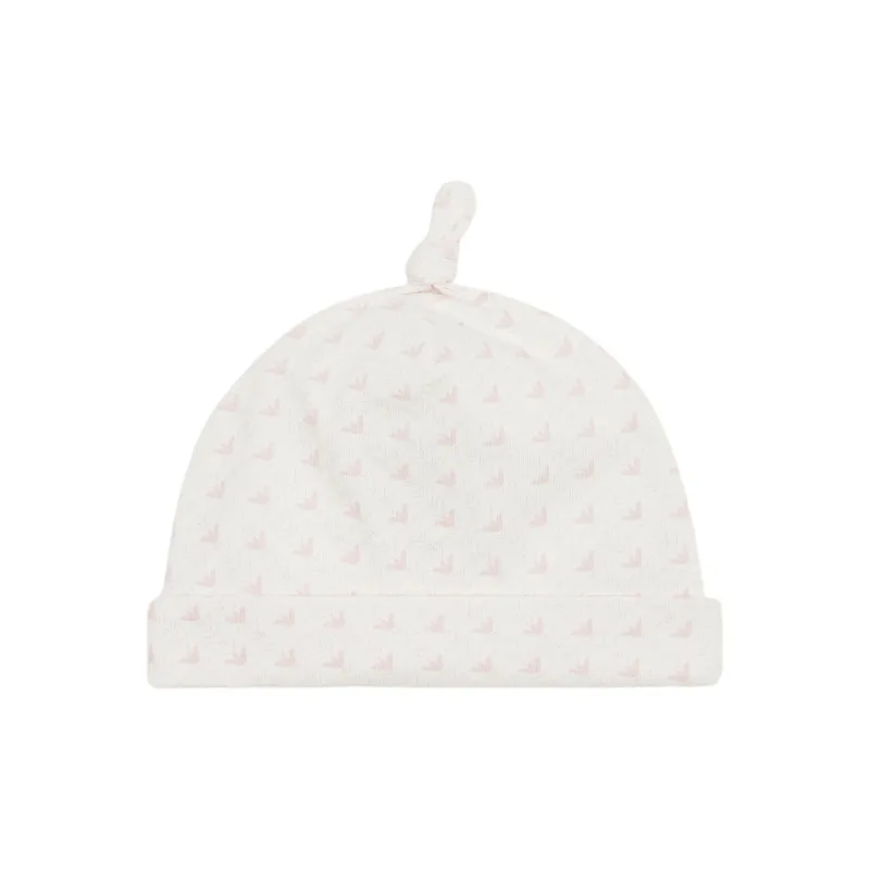 EMPORIO ARMANI Jersey Beanie With Op art Eagles-1