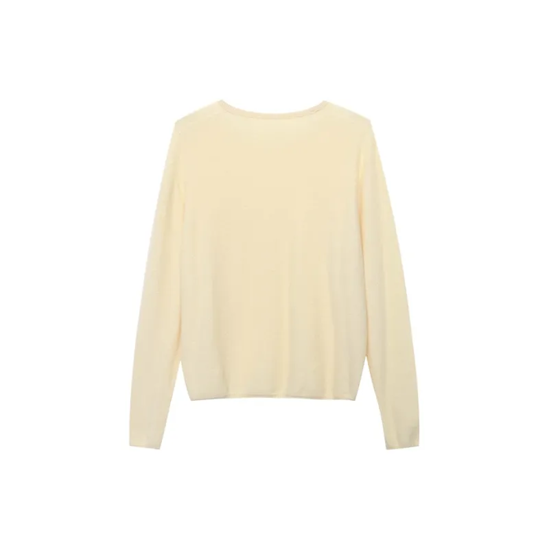 CHARM PICK Knitwear Women's Light Yellow-1