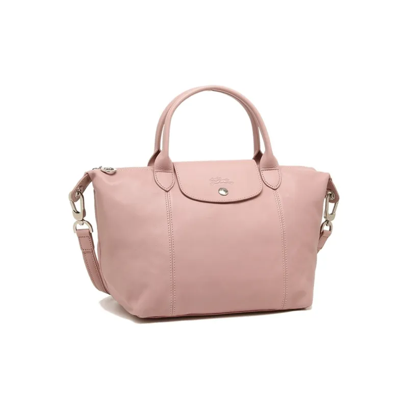 LONGCHAMP Lambskin Shoulder Bag Crossbody Bag Handbag Women's Pink-3
