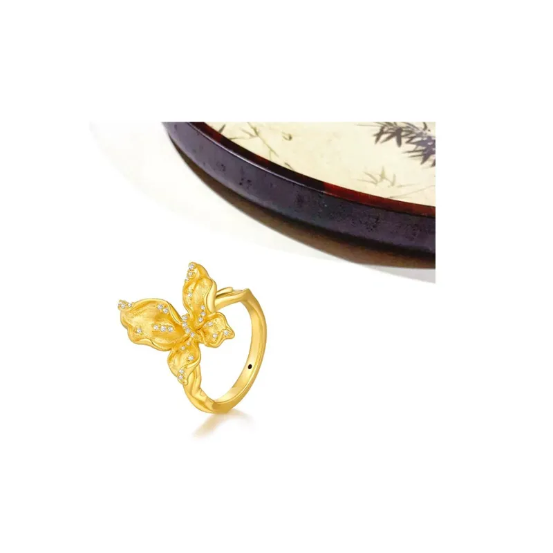 Welcome To The Treasure Alloy Rings Unisex Gold-3