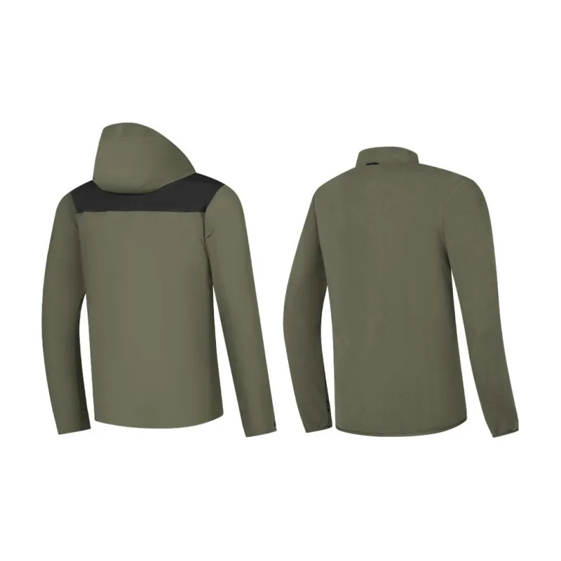 QIAODAN Mountain God Series Waterproof And Windproof To Keep Warm Windbreaker Jacket Men's Chalcedony Green-4