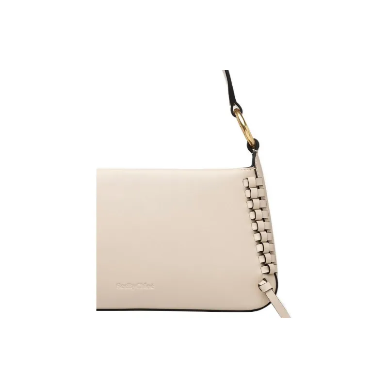 See By Chloe Tilda Smooth Cow Leather Baguette Bag Handbag Shoulder Bag Women's Beige-2