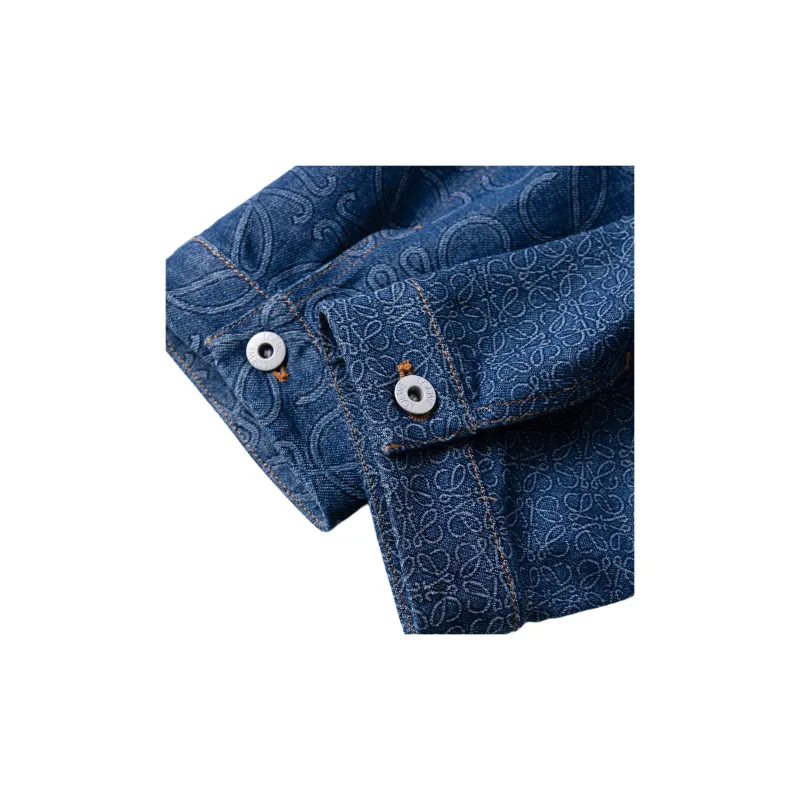 LOEWE Anagram Workwear Denim Jacket 'Indigo'-6