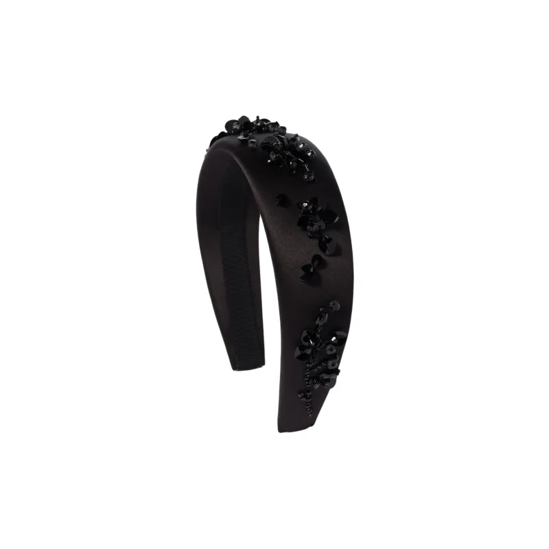 MIU MIU Silk Headbands Women's Black-0